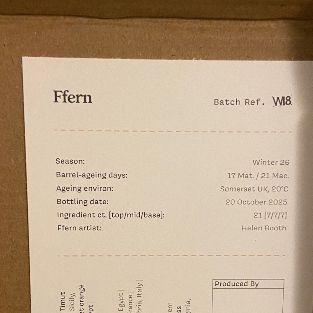 NEW Ffern "Winter 26" Organic Eau de Parfum - Picture 5 of 7